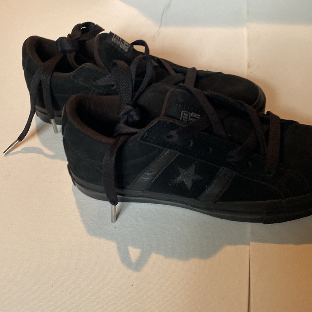 NWOT Converse One Star Black Suede Leather Sneakers - Picture 5 of 8